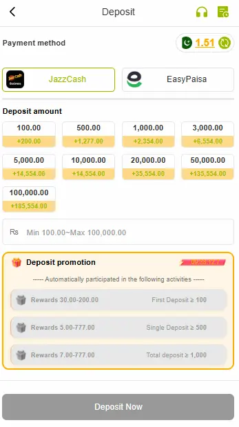 VH777 game deposit